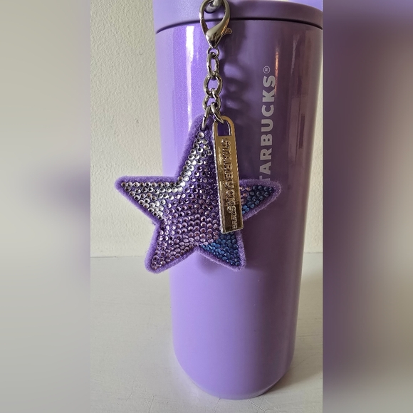 Starbucks Purple Matte Tumbler 12oz w Star Keychain Charm 2023 - Picture 4 of 10